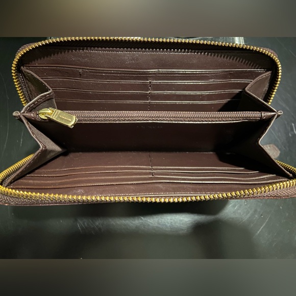 GUC COACH Mini Christie Carryall & Matching Wallet Set Wildflower Print Oxblood - Picture 12 of 15